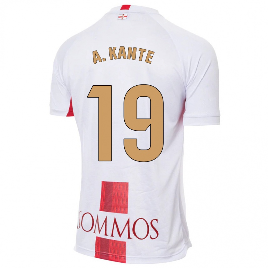 Mujer Fútbol Camiseta Abou Kanté #19 Blanco 2ª Equipación 2023/24