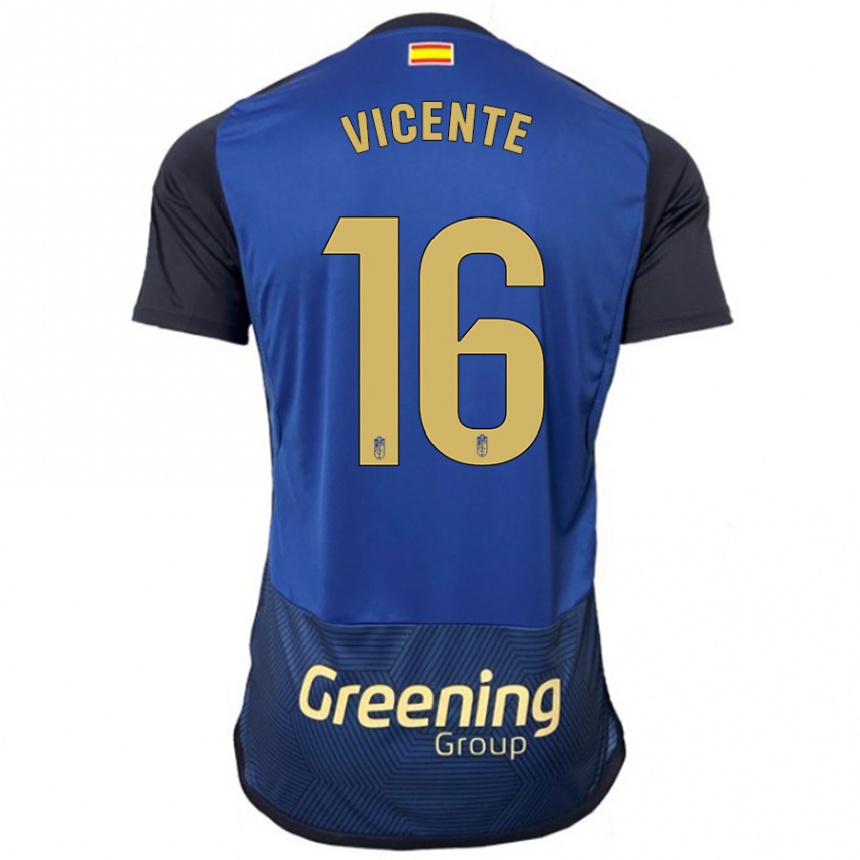 Mujer Fútbol Camiseta Nerea Vicente #16 Armada 2ª Equipación 2023/24