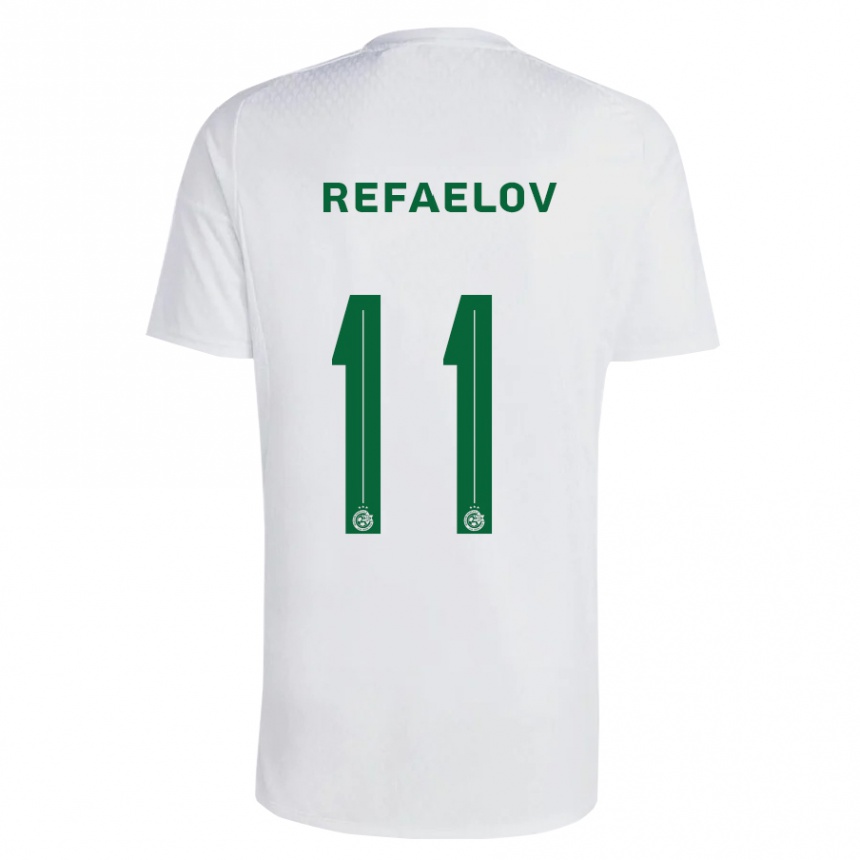 Mujer Fútbol Camiseta Lior Refaelov #11 Verde Azul 2ª Equipación 2023/24