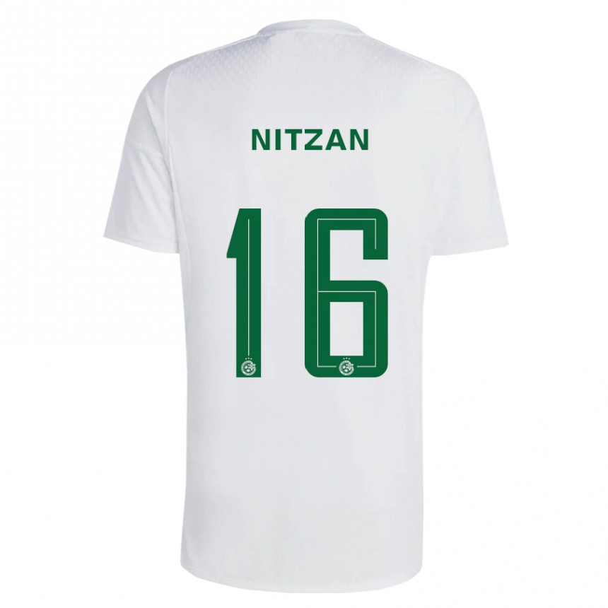 Mujer Fútbol Camiseta Itamar Nitzan #16 Verde Azul 2ª Equipación 2023/24