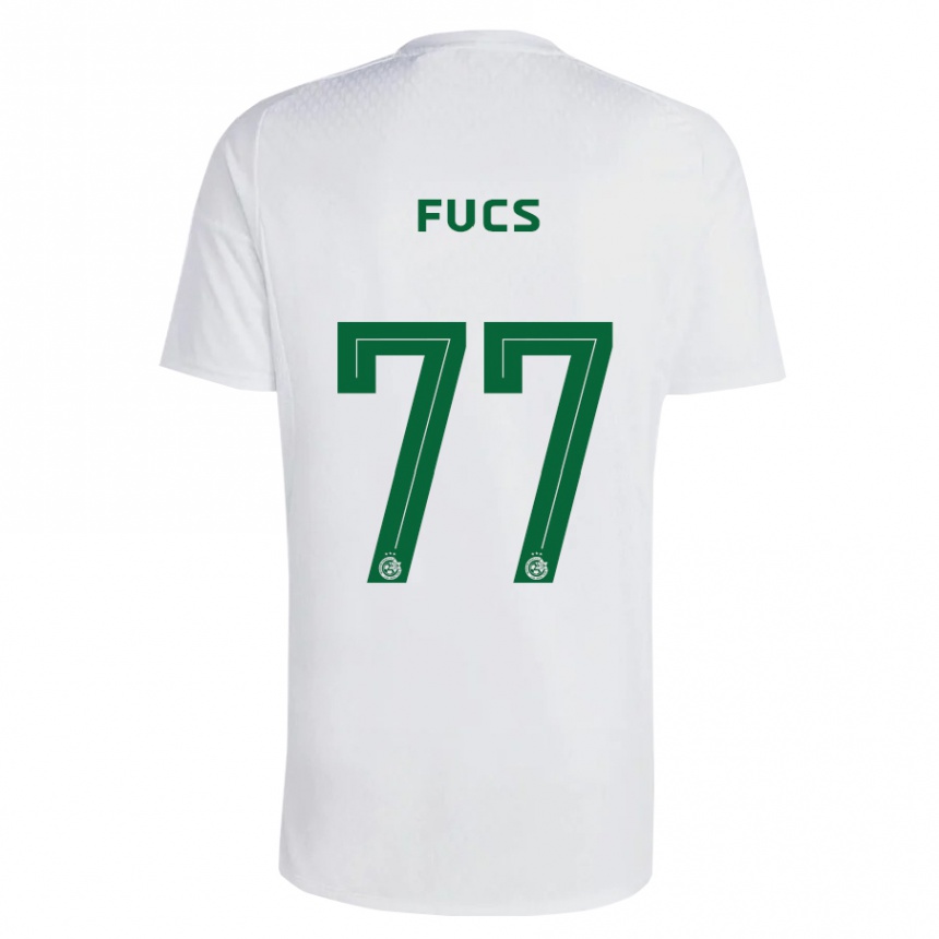 Mujer Fútbol Camiseta Roee Fucs #77 Verde Azul 2ª Equipación 2023/24