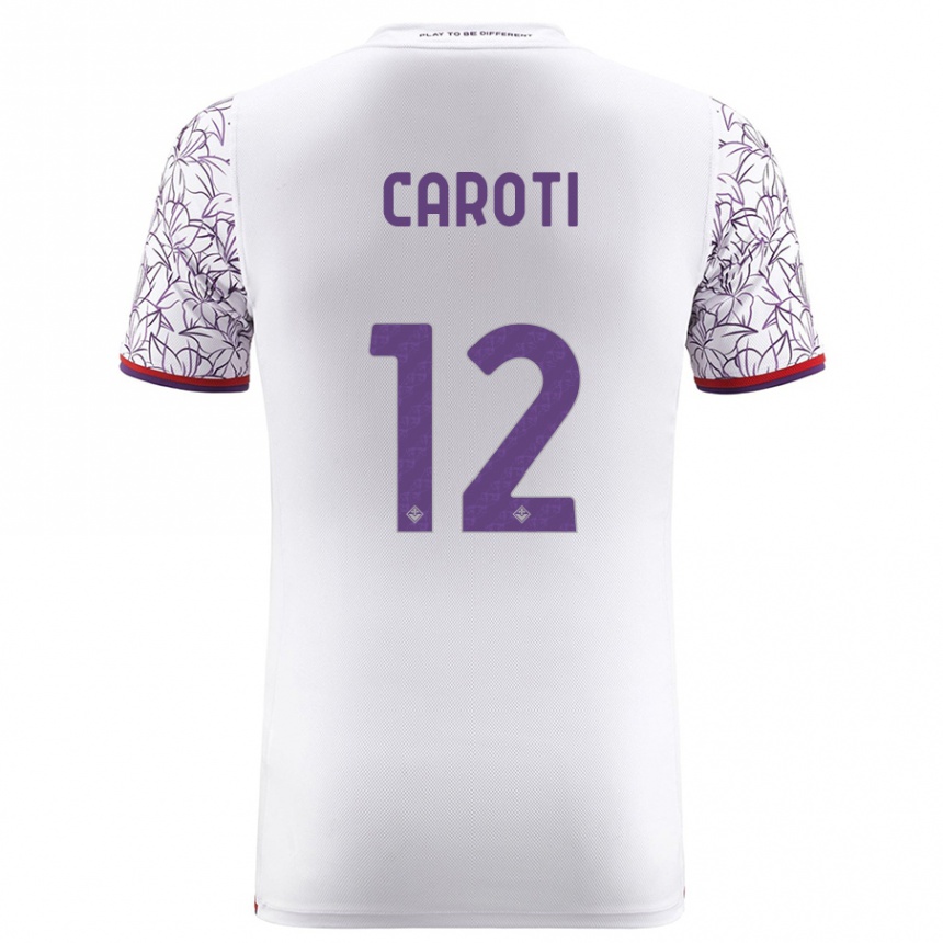 Mujer Fútbol Camiseta Filippo Caroti #12 Blanco 2ª Equipación 2023/24