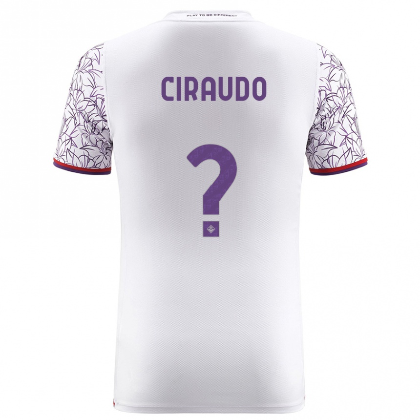 Mujer Fútbol Camiseta Alessio Ciraudo #0 Blanco 2ª Equipación 2023/24