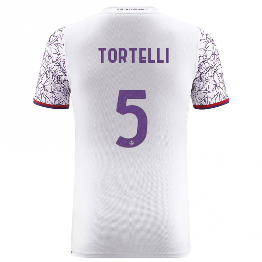 Mujer Fútbol Camiseta Alice Tortelli #5 Blanco 2ª Equipación 2023/24