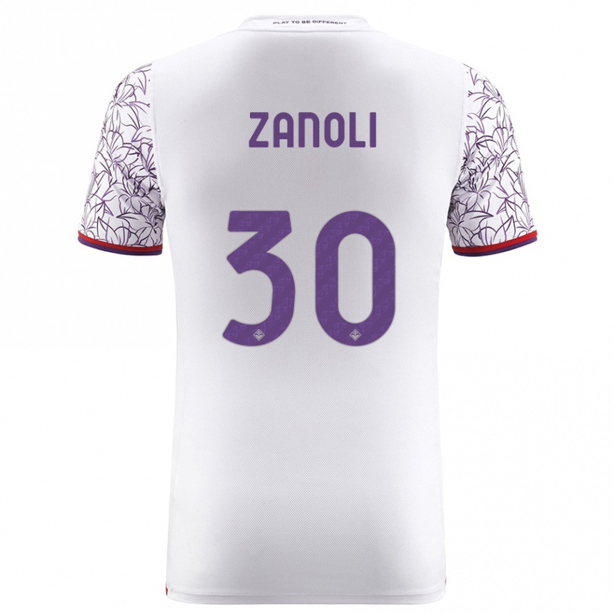 Mujer Fútbol Camiseta Martina Zanoli #30 Blanco 2ª Equipación 2023/24