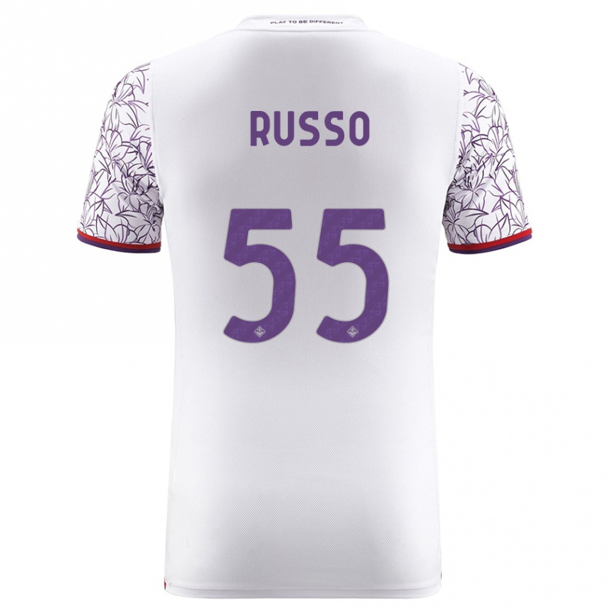 Mujer Fútbol Camiseta Federica Russo #55 Blanco 2ª Equipación 2023/24