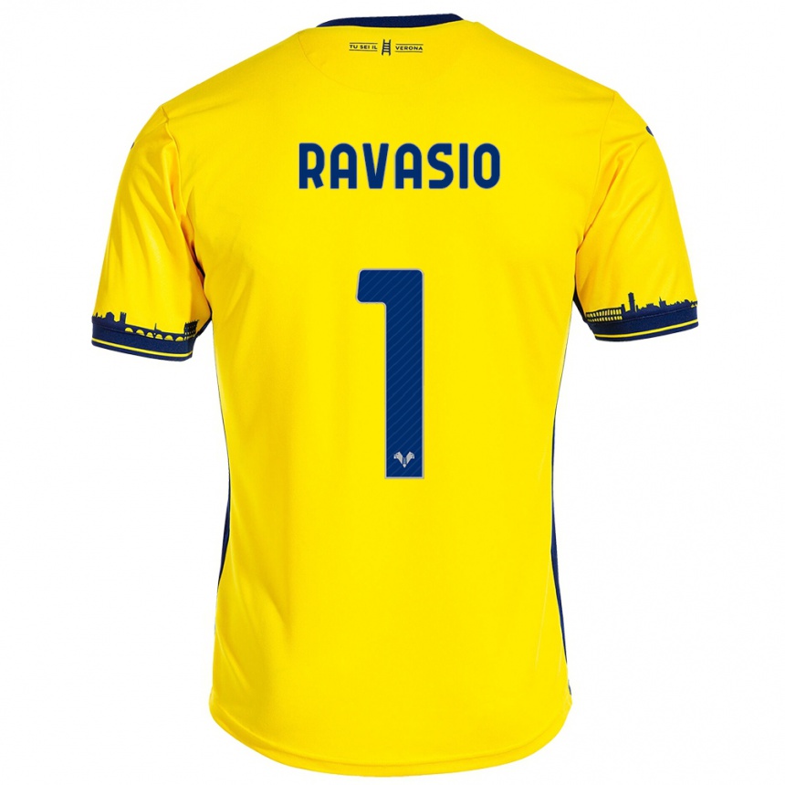 Mujer Fútbol Camiseta Manuel Ravasio #1 Amarillo 2ª Equipación 2023/24