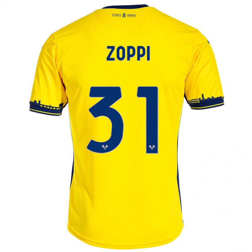 Mujer Fútbol Camiseta Sofia Zoppi #31 Amarillo 2ª Equipación 2023/24