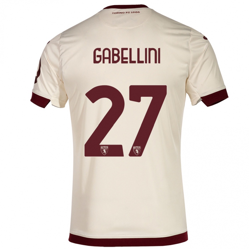 Mujer Fútbol Camiseta Tommaso Gabellini #27 Champán 2ª Equipación 2023/24