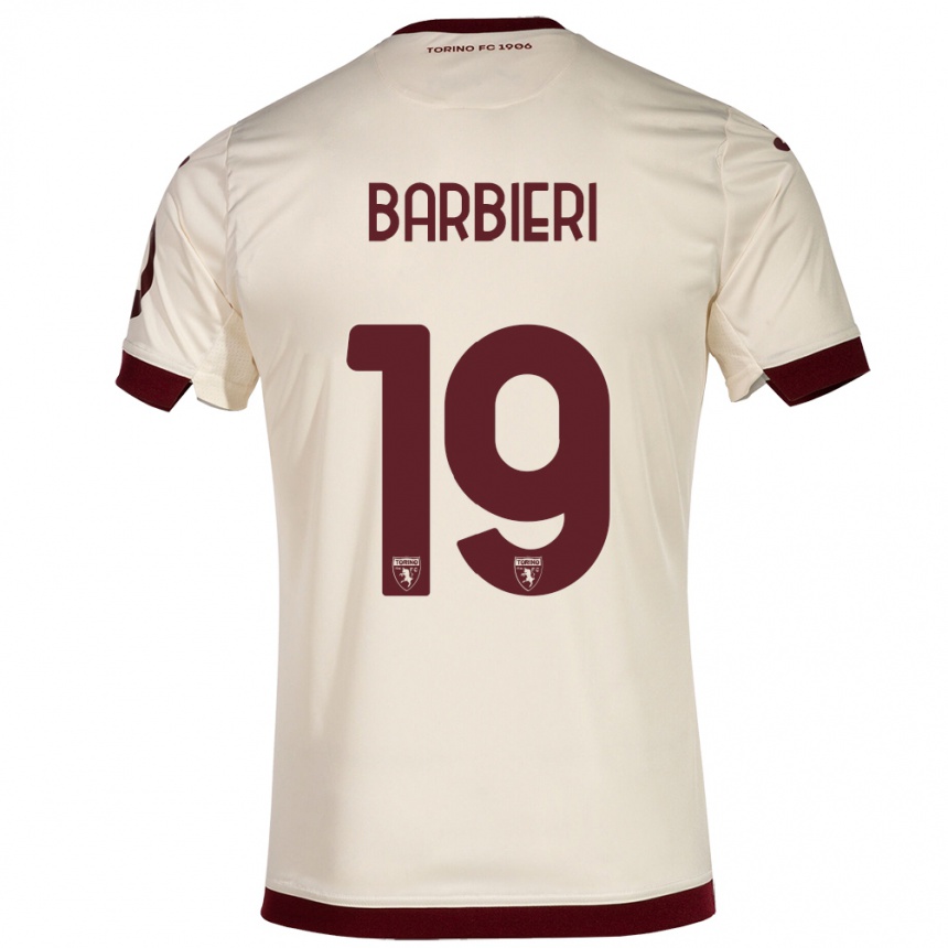 Mujer Fútbol Camiseta Raffaella Barbieri #19 Champán 2ª Equipación 2023/24