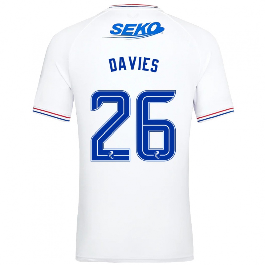 Mujer Fútbol Camiseta Ben Davies #26 Blanco 2ª Equipación 2023/24