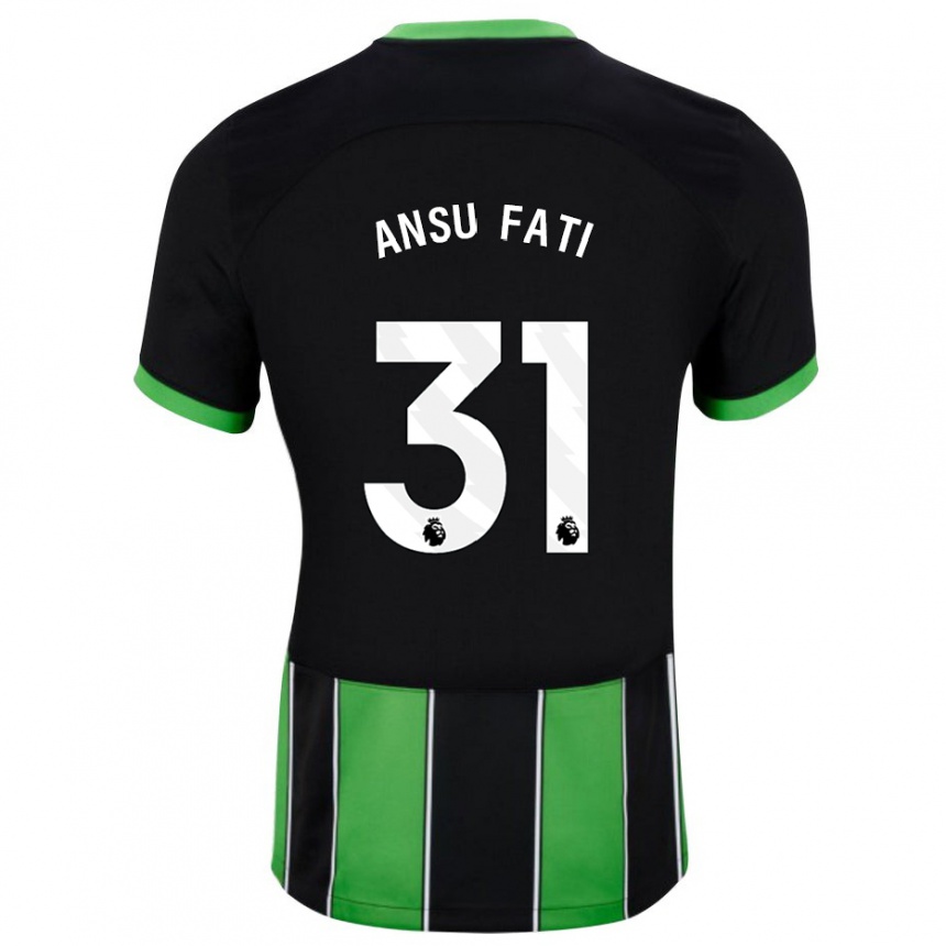 Mujer Fútbol Camiseta Ansu Fati #31 Verde Negro 2ª Equipación 2023/24