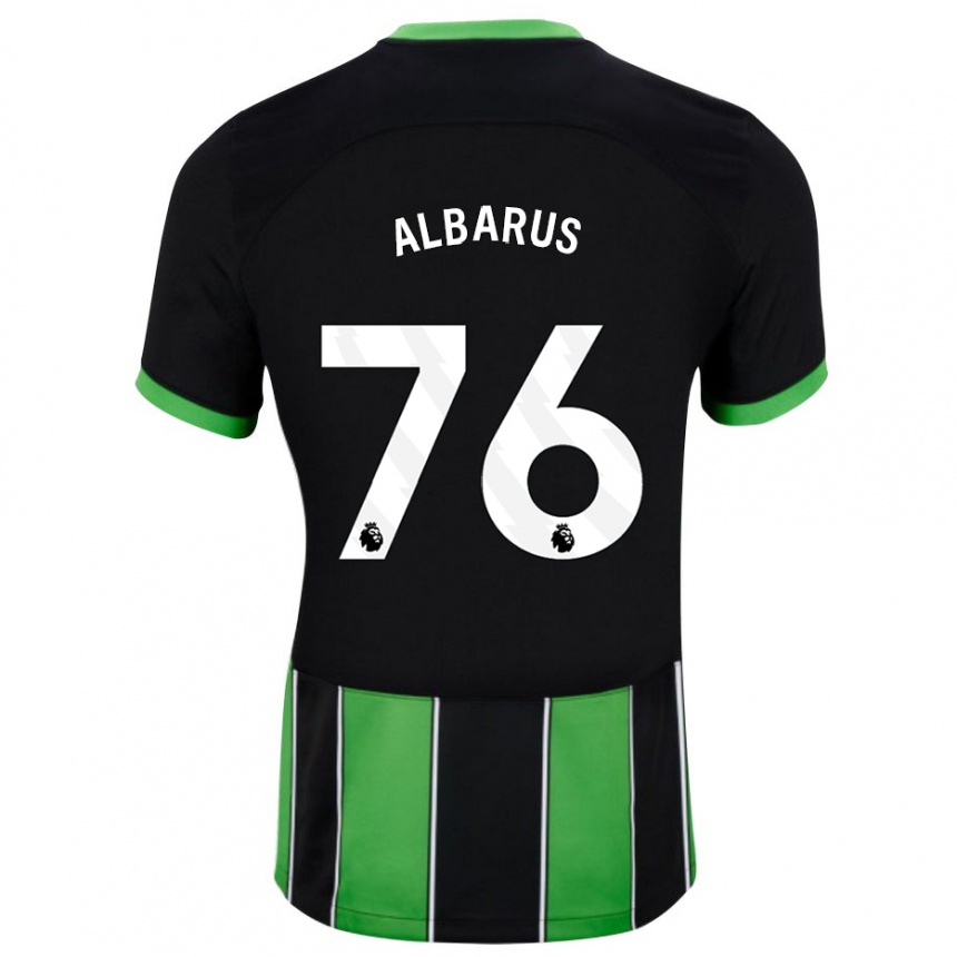 Mujer Fútbol Camiseta Zane Albarus #76 Verde Negro 2ª Equipación 2023/24