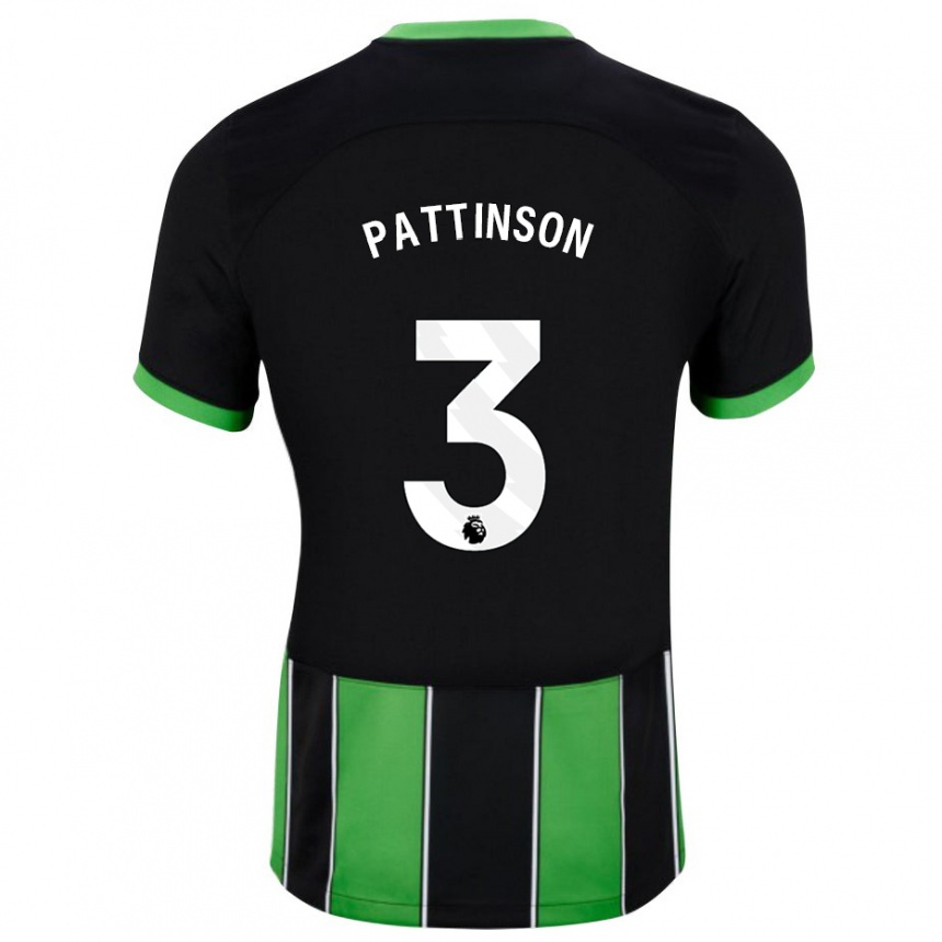 Mujer Fútbol Camiseta Poppy Pattinson #3 Verde Negro 2ª Equipación 2023/24