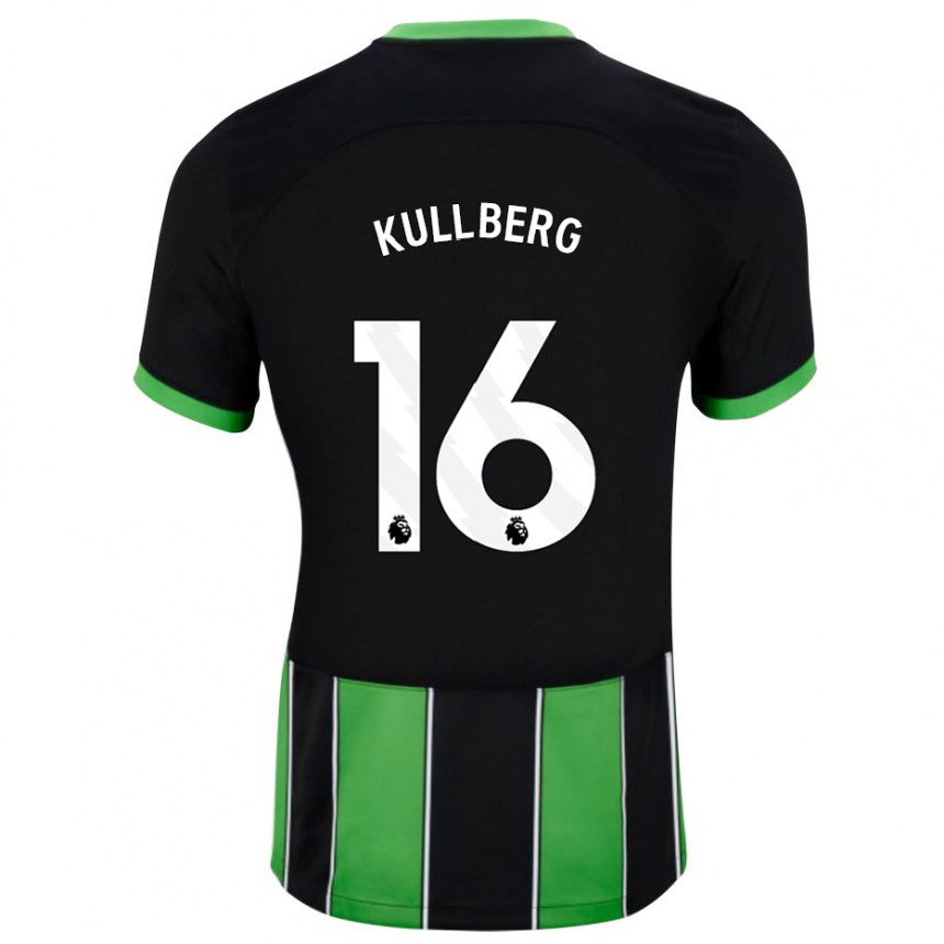 Mujer Fútbol Camiseta Emma Nanny Charlotte Kullberg #16 Verde Negro 2ª Equipación 2023/24