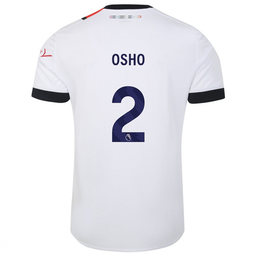 Mujer Fútbol Camiseta Gabriel Osho #2 Blanco 2ª Equipación 2023/24