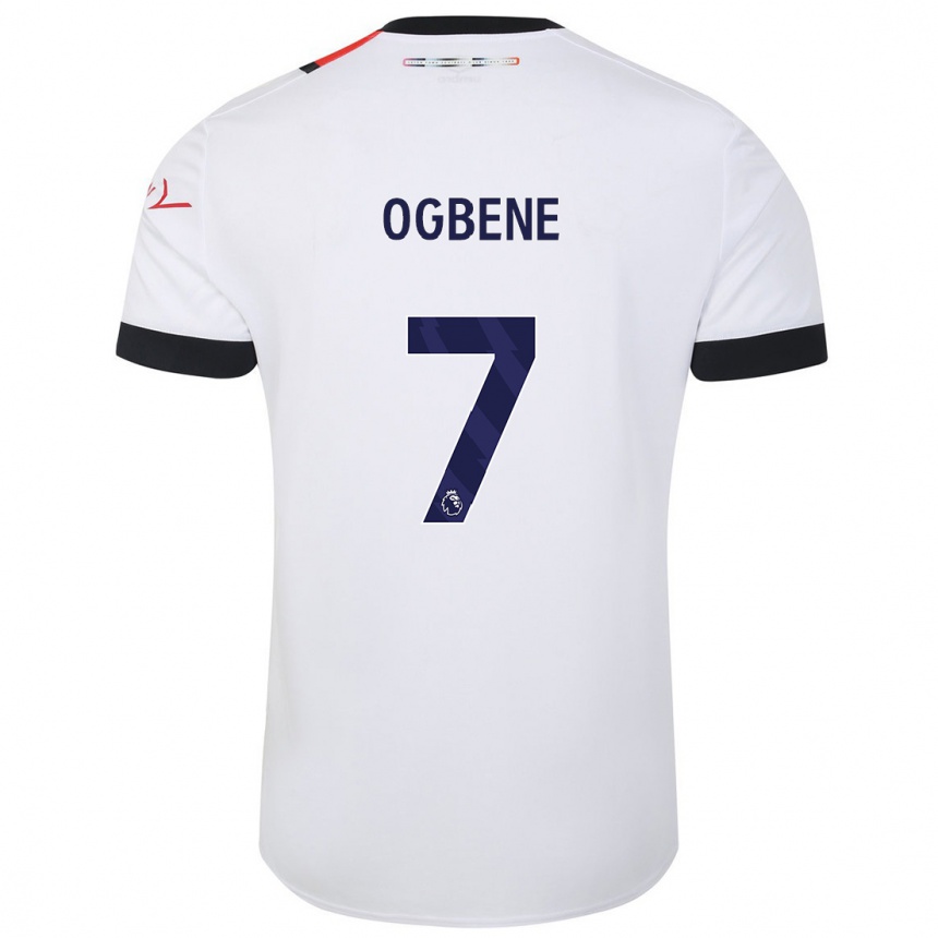 Mujer Fútbol Camiseta Chiedozie Ogbene #7 Blanco 2ª Equipación 2023/24