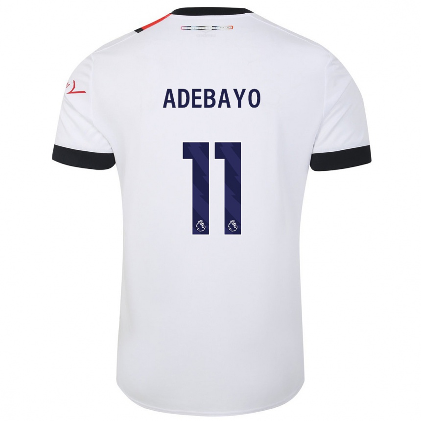 Mujer Fútbol Camiseta Elijah Adebayo #11 Blanco 2ª Equipación 2023/24