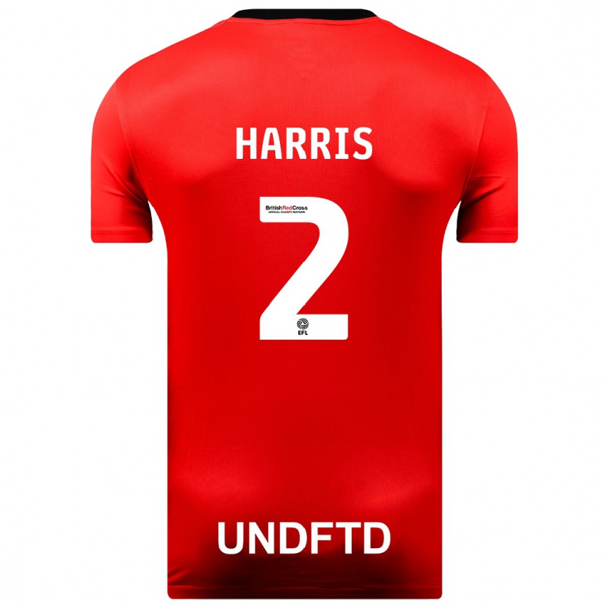 Mujer Fútbol Camiseta Martha Harris #2 Rojo 2ª Equipación 2023/24