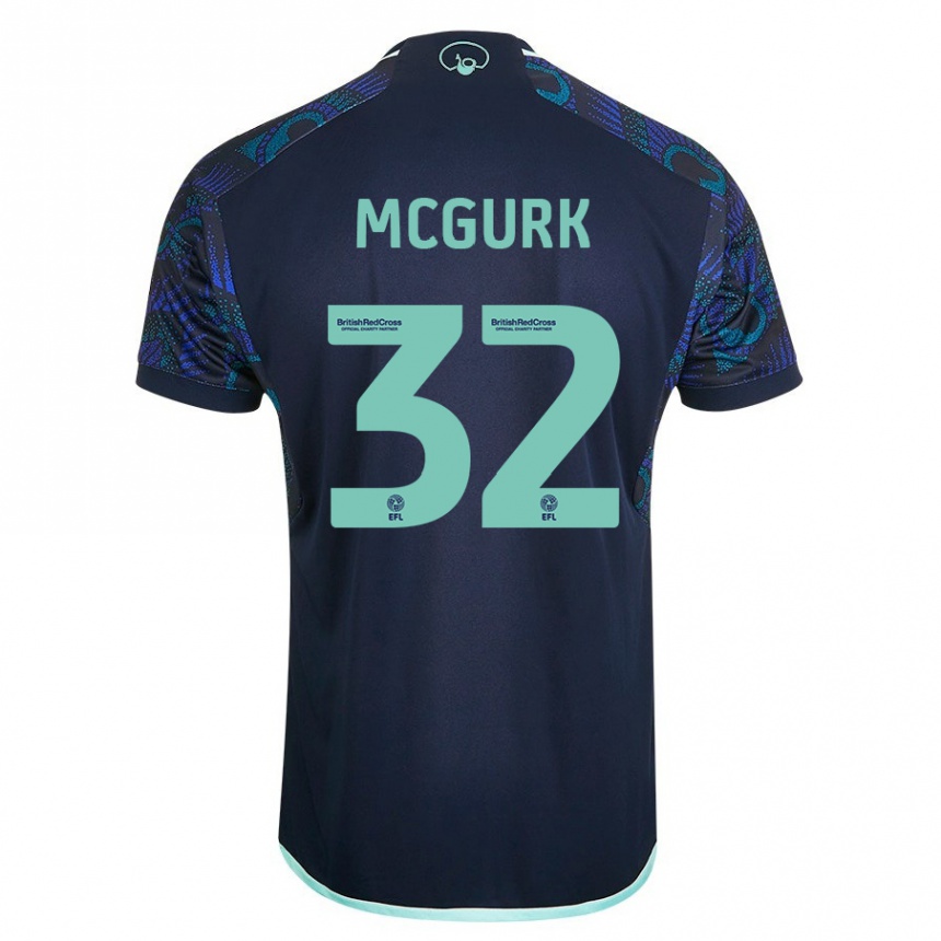 Mujer Fútbol Camiseta Sean Mcgurk #32 Azul 2ª Equipación 2023/24