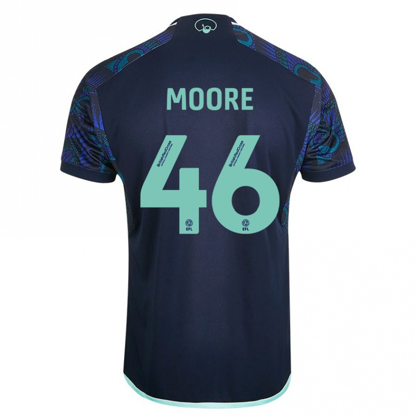 Mujer Fútbol Camiseta Kris Moore #46 Azul 2ª Equipación 2023/24