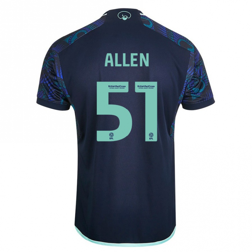 Mujer Fútbol Camiseta Charlie Allen #51 Azul 2ª Equipación 2023/24