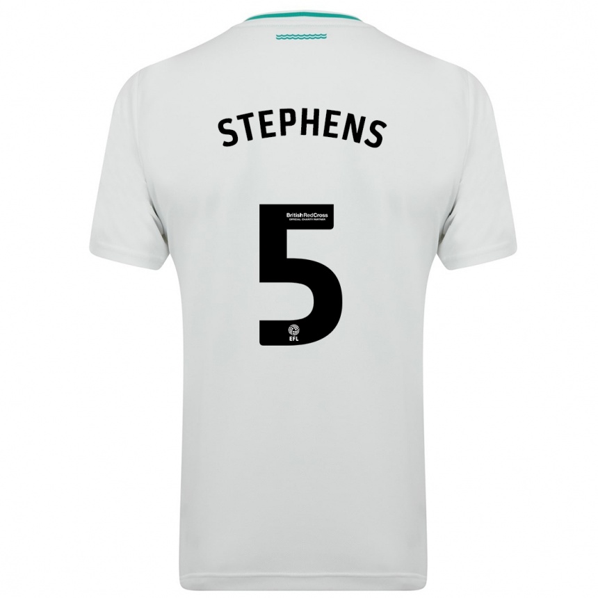 Mujer Fútbol Camiseta Jack Stephens #5 Blanco 2ª Equipación 2023/24