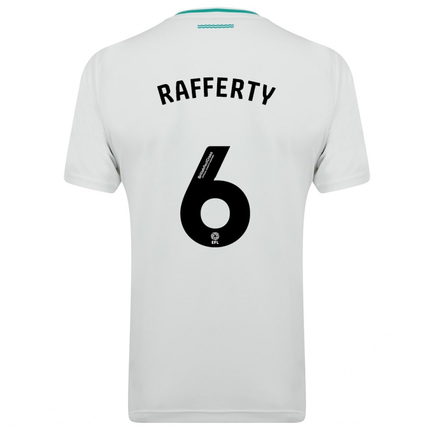 Mujer Fútbol Camiseta Laura Rafferty #6 Blanco 2ª Equipación 2023/24