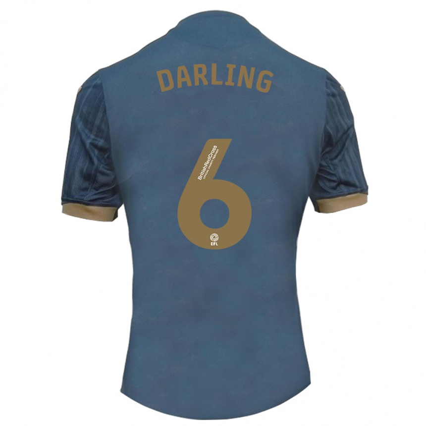 Mujer Fútbol Camiseta Harry Darling #6 Verde Azulado Oscuro 2ª Equipación 2023/24