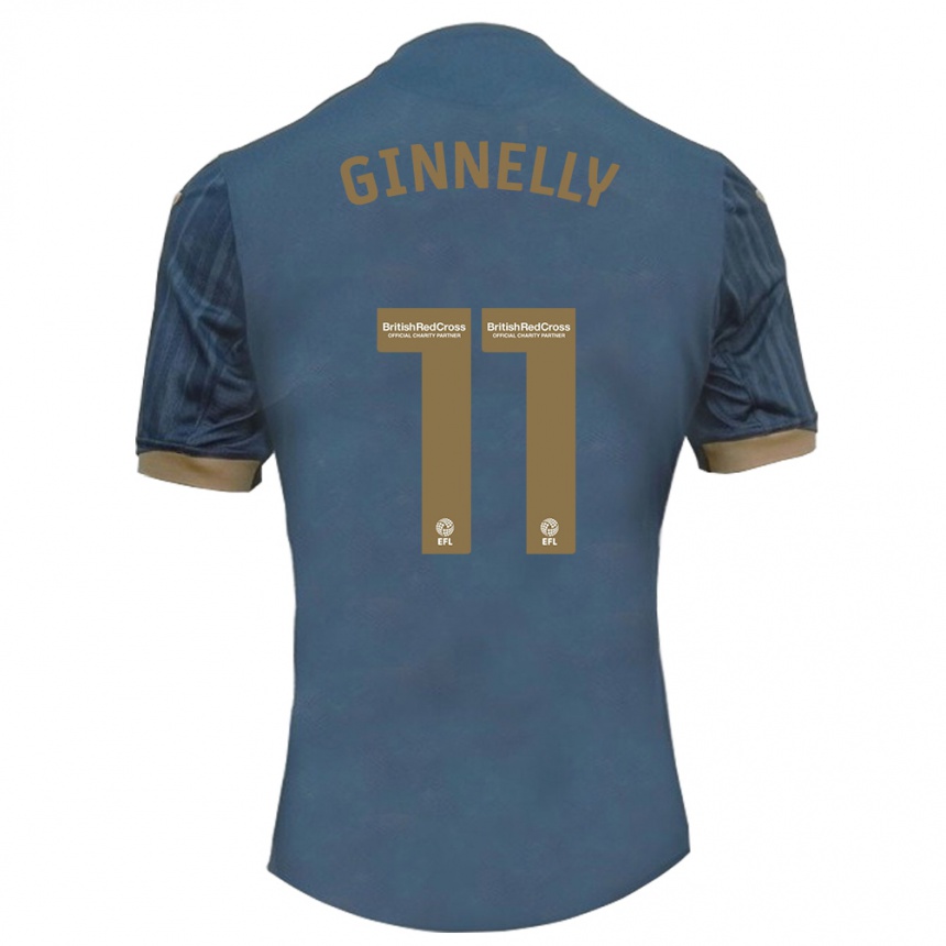 Mujer Fútbol Camiseta Josh Ginnelly #11 Verde Azulado Oscuro 2ª Equipación 2023/24