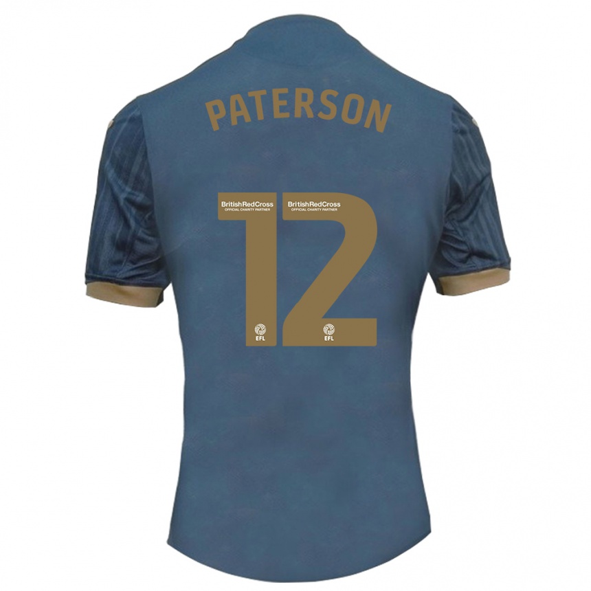 Mujer Fútbol Camiseta Jamie Paterson #12 Verde Azulado Oscuro 2ª Equipación 2023/24