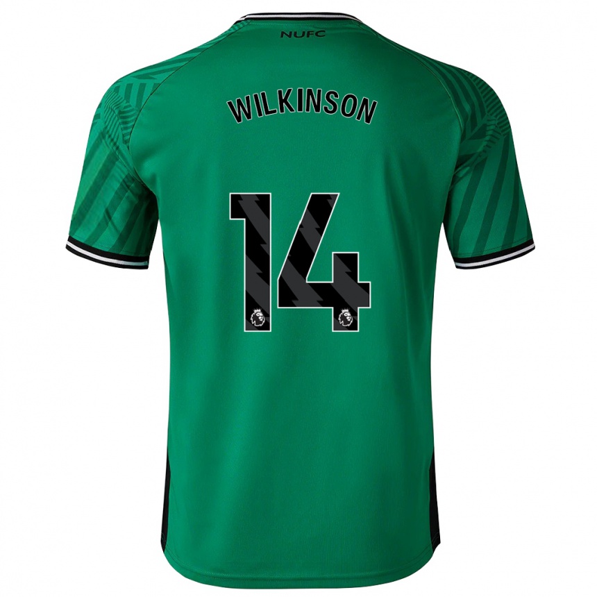 Mujer Fútbol Camiseta Sharna Wilkinson #14 Verde 2ª Equipación 2023/24