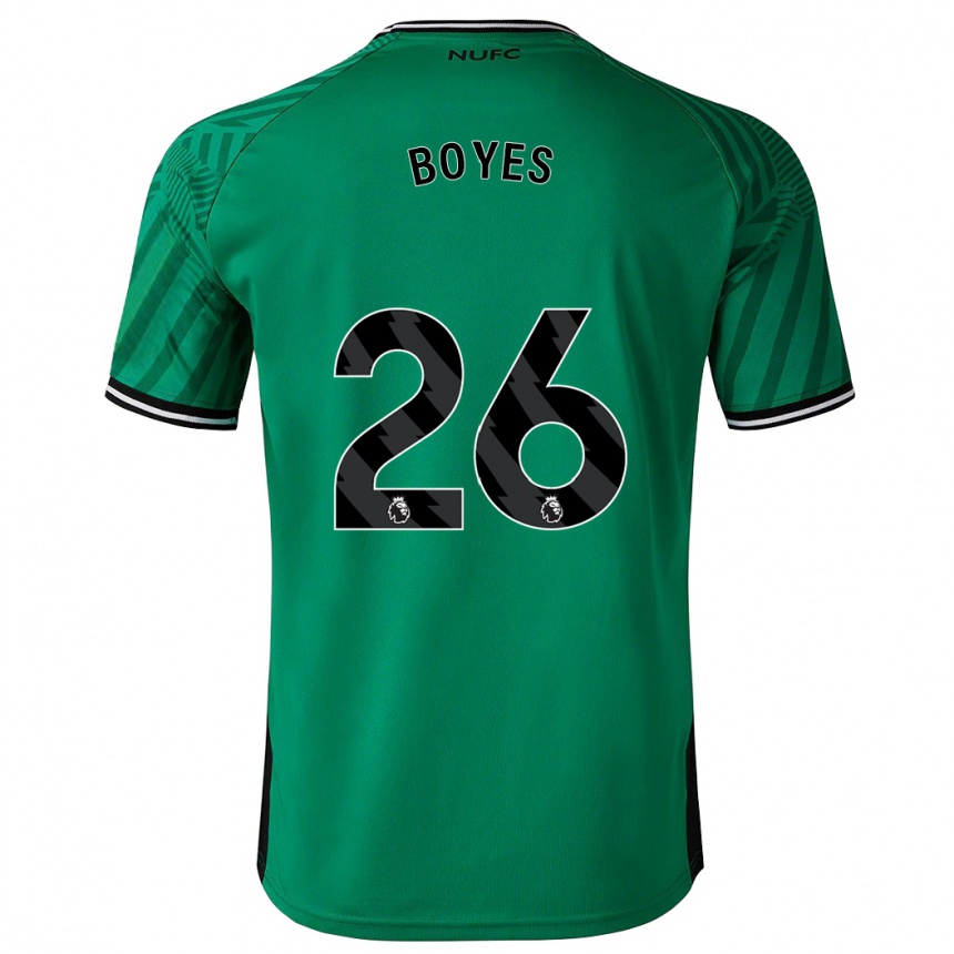 Mujer Fútbol Camiseta Grace Boyes #26 Verde 2ª Equipación 2023/24