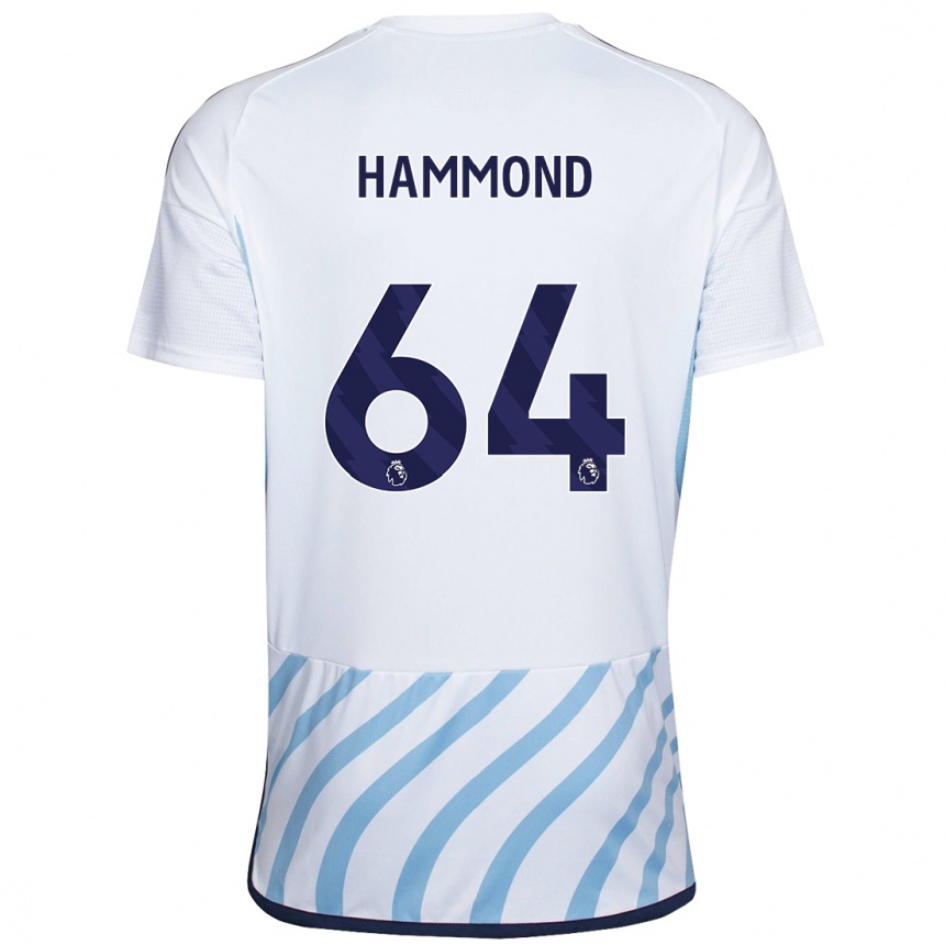 Mujer Fútbol Camiseta Ben Hammond #64 Blanco Azul 2ª Equipación 2023/24