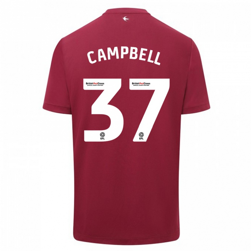 Mujer Fútbol Camiseta Vontae Daley-Campbell #37 Rojo 2ª Equipación 2023/24