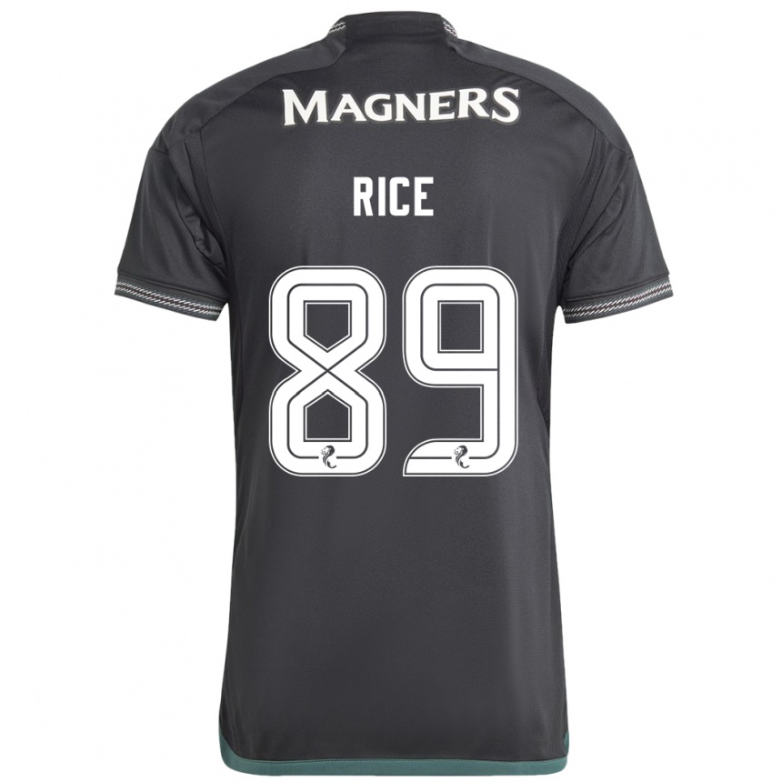 Mujer Fútbol Camiseta Aidan Rice #89 Negro 2ª Equipación 2023/24