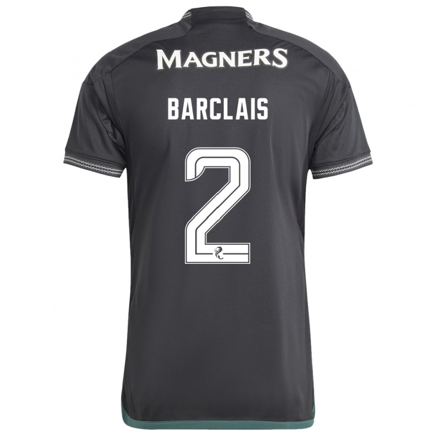 Mujer Fútbol Camiseta Celya Barclais #2 Negro 2ª Equipación 2023/24