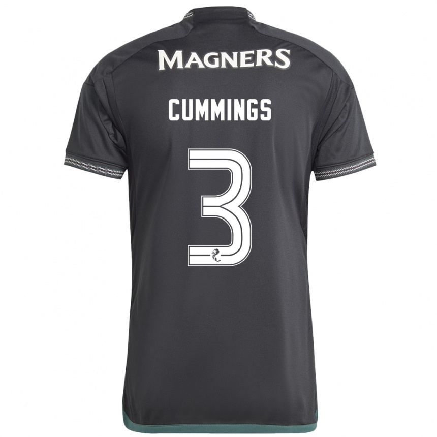 Mujer Fútbol Camiseta Sydney Cummings #3 Negro 2ª Equipación 2023/24