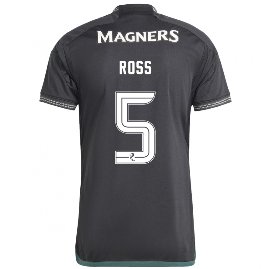 Mujer Fútbol Camiseta Natalie Ross #5 Negro 2ª Equipación 2023/24