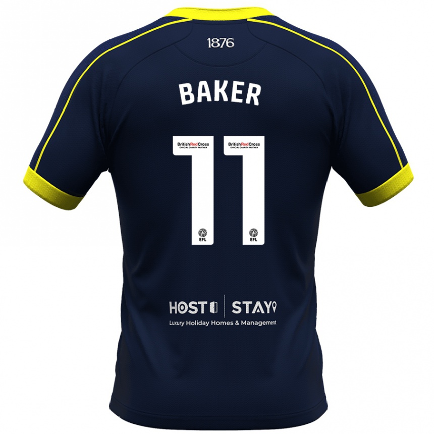 Mujer Fútbol Camiseta Ella Baker #11 Armada 2ª Equipación 2023/24