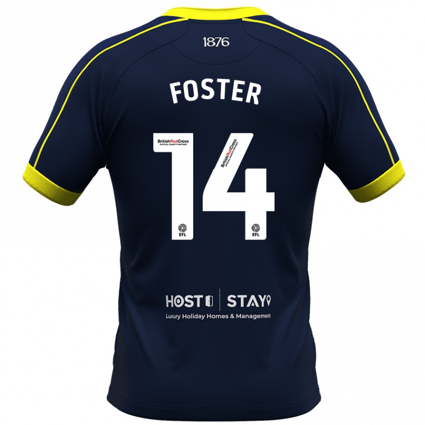 Mujer Fútbol Camiseta Emma Foster #14 Armada 2ª Equipación 2023/24