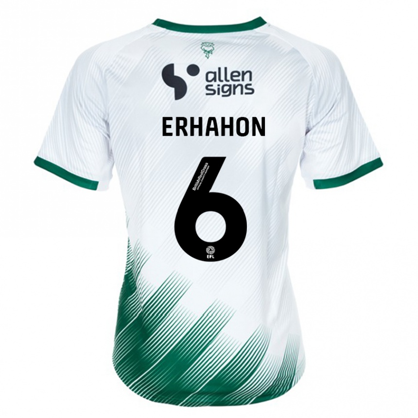 Mujer Fútbol Camiseta Ethan Erhahon #6 Blanco 2ª Equipación 2023/24