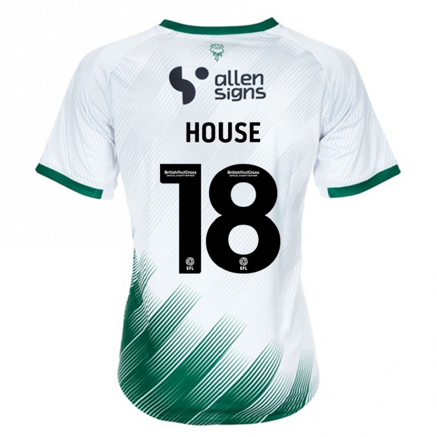 Mujer Fútbol Camiseta Ben House #18 Blanco 2ª Equipación 2023/24