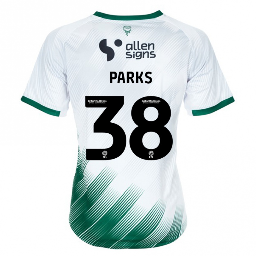 Mujer Fútbol Camiseta Charlie Parks #38 Blanco 2ª Equipación 2023/24