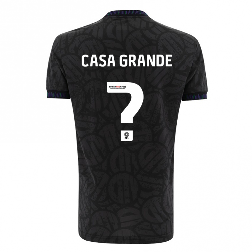 Mujer Fútbol Camiseta Josey Casa-Grande #0 Negro 2ª Equipación 2023/24