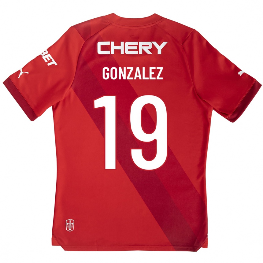 Mujer Fútbol Camiseta Bryan González #19 Rojo 2ª Equipación 2023/24