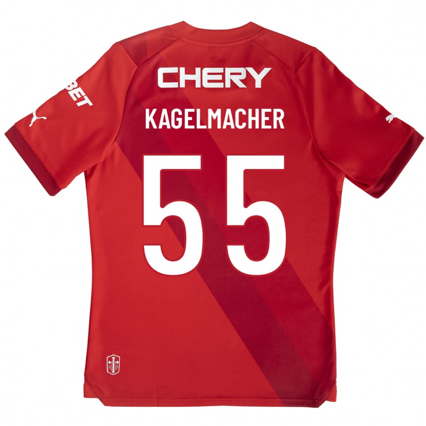 Mujer Fútbol Camiseta Gary Kagelmacher #55 Rojo 2ª Equipación 2023/24