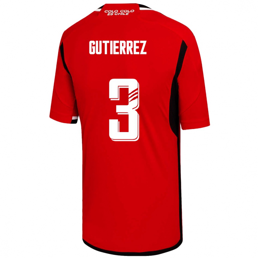 Mujer Fútbol Camiseta Daniel Gutiérrez #3 Rojo 2ª Equipación 2023/24