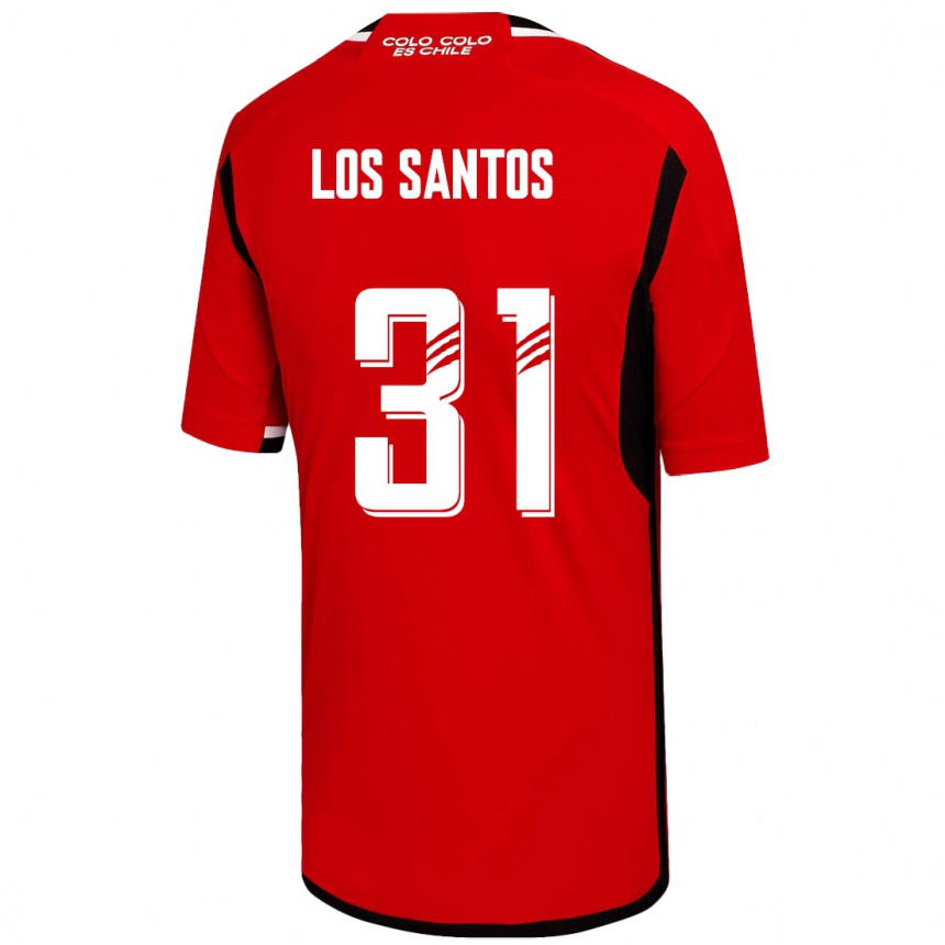 Mujer Fútbol Camiseta Matías De Los Santos #31 Rojo 2ª Equipación 2023/24