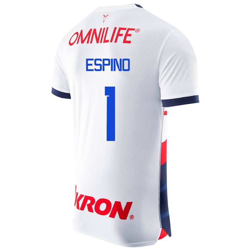 Mujer Fútbol Camiseta Celeste Espino #1 Blanco 2ª Equipación 2023/24